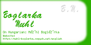 boglarka muhl business card